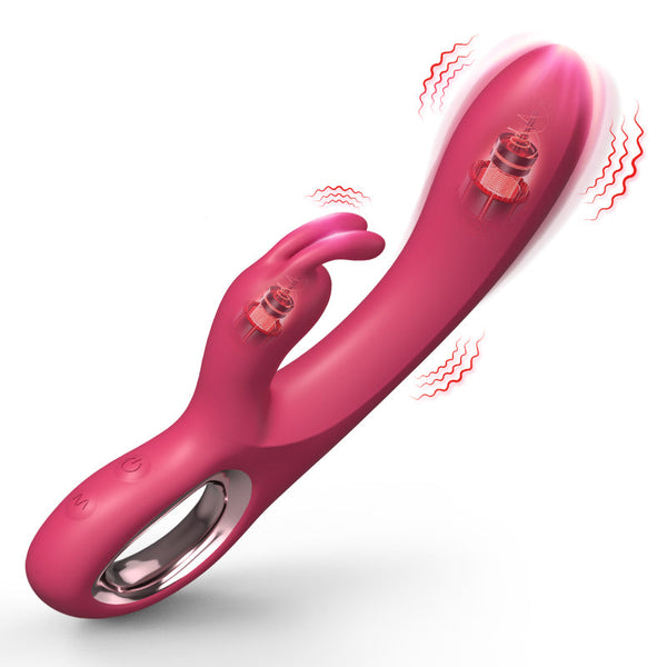 Vibrátor G spot Rabbit le Dúbailte Mhótaranna