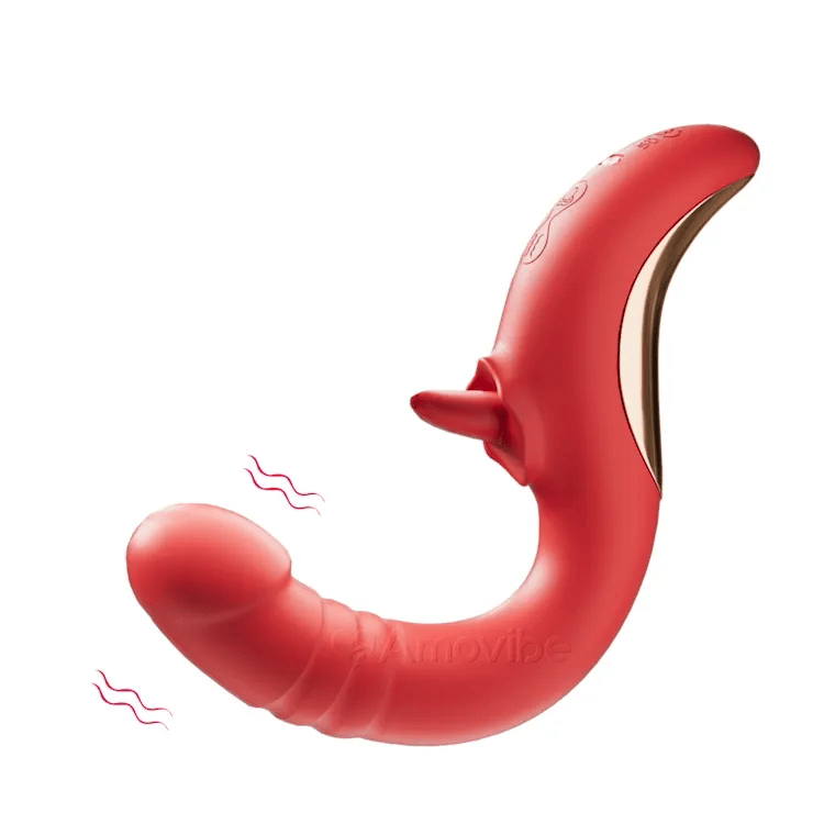 Vibradóir G-Phointe le Licking & Thrusting