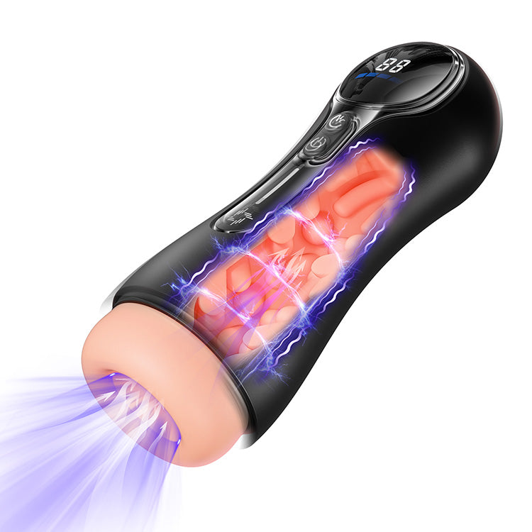 Masturbator Fireann Uathoibríoch – 4 Súchán, 9 Tonnta, Taispeántas LED