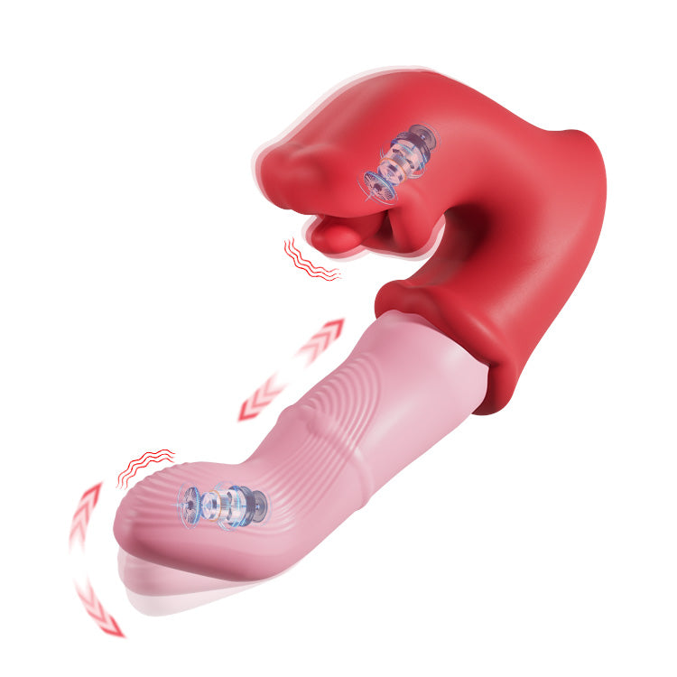 G-Spot & Vibrator Clit – Gníomh Liceála Teanga, Uiscedhíonach