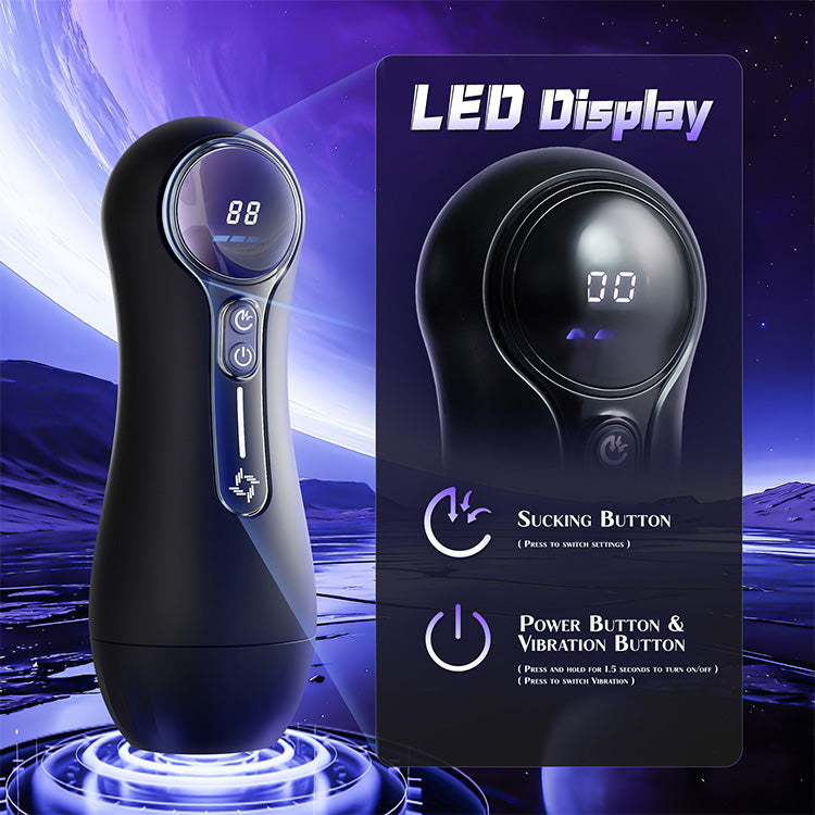 Masturbator Fireann Uathoibríoch – 4 Súchán, 9 Tonnta, Taispeántas LED