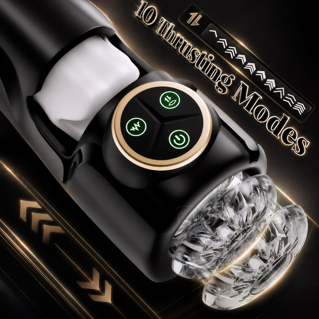 3-in-1 Male Pleasure Device with Vibration, Thrusting & Clenching