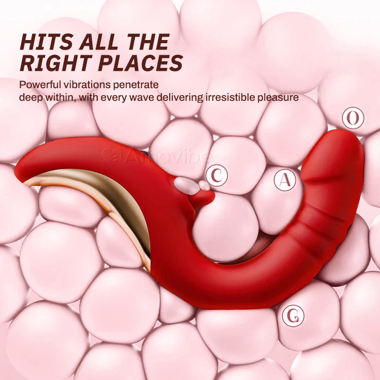 Vibradóir G-Phointe le Licking & Thrusting