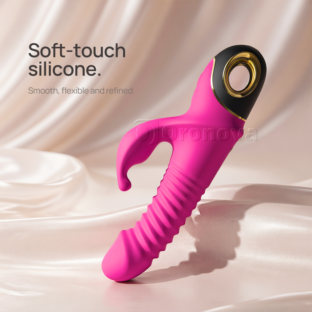 3-in-1 Thrusting Rabbit Vibrator with 9 Vibration Modes