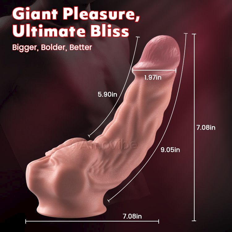 Dildo Réalaíoch 9 n-orlach Inbhogtha le Cupán Shúchán