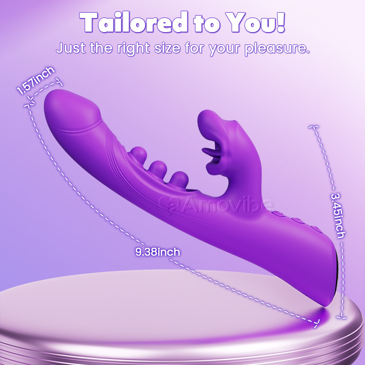 Vibradóir Póg & Trí-Thapáil – Spreagadh Clit & G-Spot