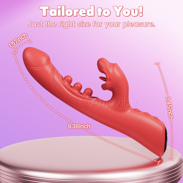 Vibradóir Póg & Trí-Thapáil – Spreagadh Clit & G-Spot