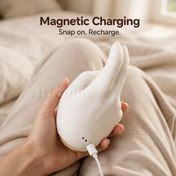 Handgeformter Wärmender Vibrator: 10 Vibrations- & 10 Klopfmodi für Dual-Finger-Stimulation